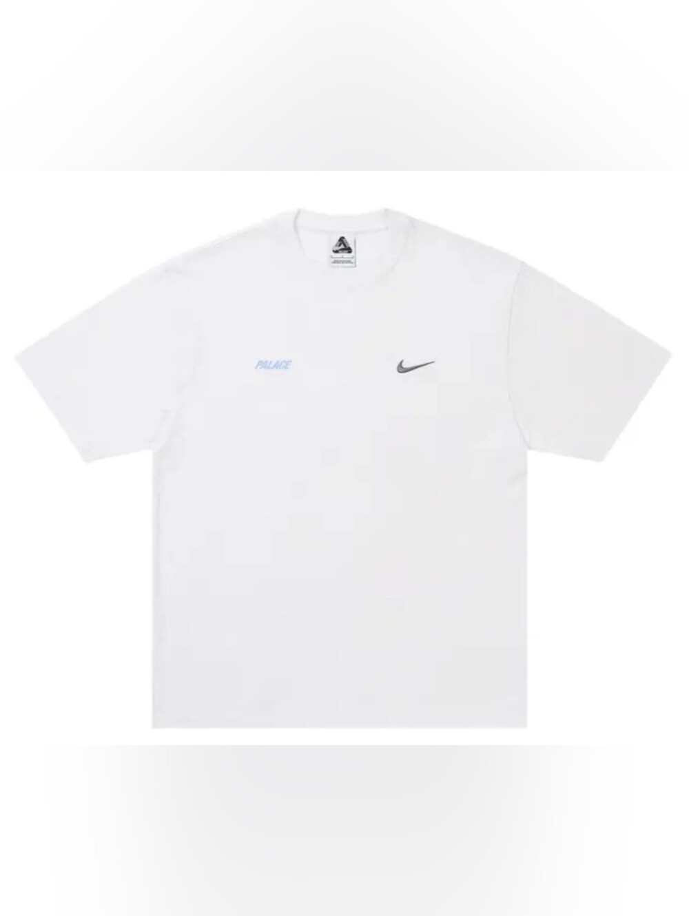 NIKE PALACE White Translucent Triangle Logo Tee